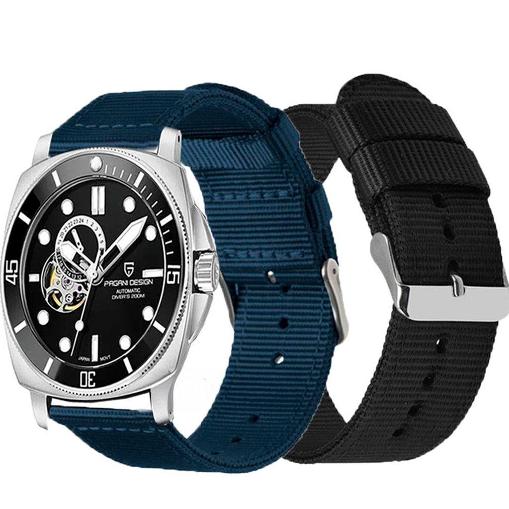 Pagani Design Bracelet Nylon Élégance 22mm