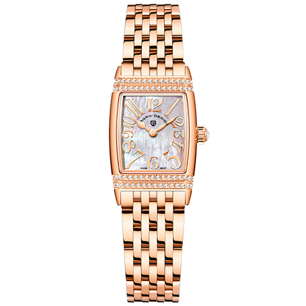 Relógio Feminino Pagani Design  Celestia Fort Gold White