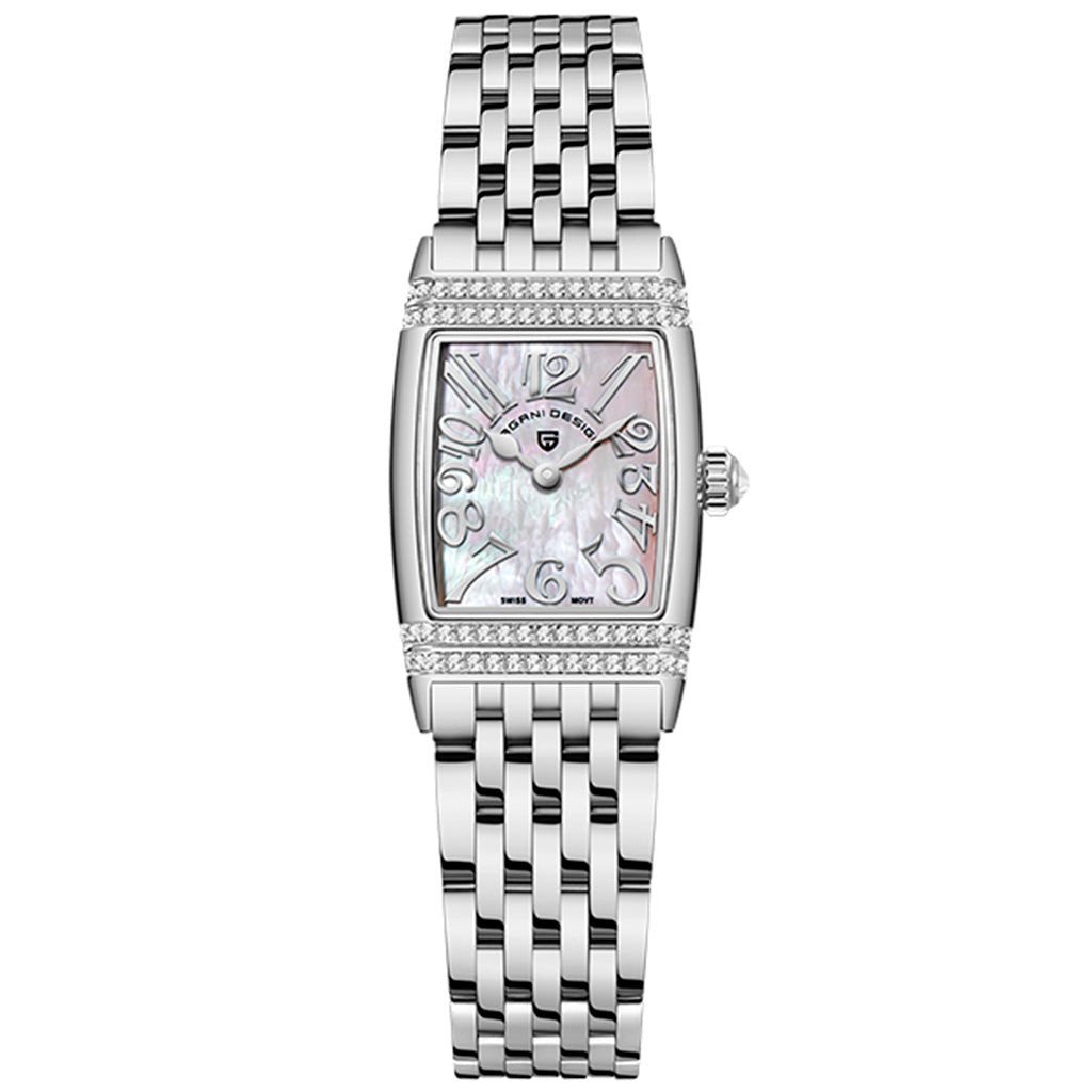 Relógio Feminino Pagani Design Celestia Fort  Silver White